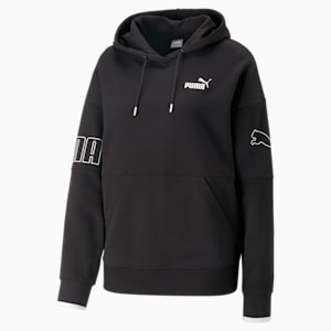 ウィメンズ PUMA POWER カラーブロック フーディー, PUMA Black