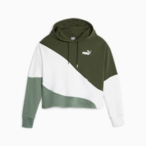 ウィメンズ PUMA POWER キャット フーディー, Eucalyptus, extralarge-JPN