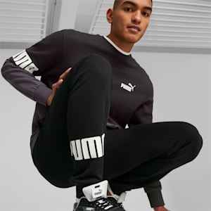 メンズ PUMA POWER スウェットパンツ クローズドヘム, PUMA Black