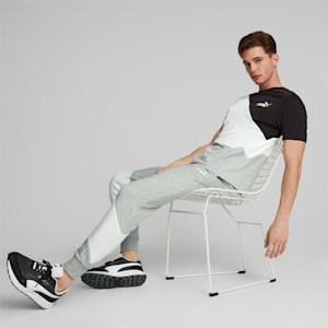 メンズ PUMA POWER キャット 半袖 Tシャツ, Light Gray Heather