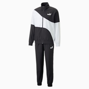 メンズ PUMA POWER ウーブン ジャージ 上下セット クローズドヘム, PUMA Black