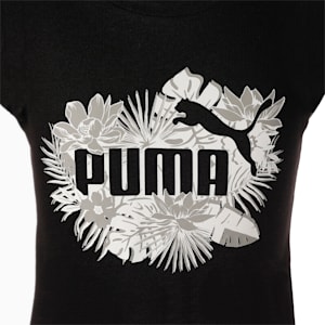 キッズ ガールズ ESS+ フラワー パワー 半袖 Tシャツ 120-160cm, PUMA Black, extralarge-JPN