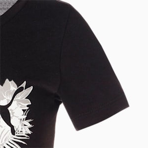 キッズ ガールズ ESS+ フラワー パワー 半袖 Tシャツ 120-160cm, PUMA Black
