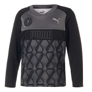 キッズ ボーイズ ACTIVE SPORTS ポリ AOP 長袖 Tシャツ 120-160cm, PUMA Black