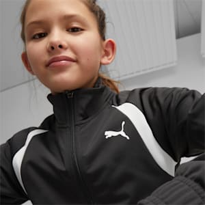 キッズ ガールズ トリコット ジャージ 上下セット 120-160cm, PUMA Black