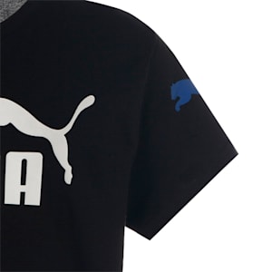 キッズ ボーイズ PUMA POWER 半袖 Tシャツ 120-160cm, PUMA Black-Warm Earth, extralarge-JPN