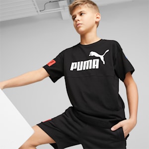 キッズ ボーイズ PUMA POWER 半袖 Tシャツ 120-160cm, PUMA Black-Warm Earth, extralarge-JPN