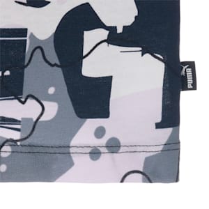 キッズ ガールズ ESS+ ストリートアート AOP 半袖 Tシャツ 120-160cm, PUMA Black