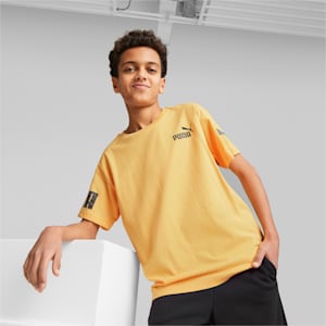 キッズ ボーイズ PUMA POWER サマー 半袖 Tシャツ 120-160cm, Mustard Seed