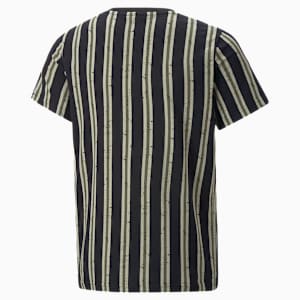 キッズ ボーイズ ESS+ ストリートアート AOP 半袖 Tシャツ ストライプ 120-160cm, PUMA Black