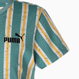 キッズ ボーイズ ESS+ ストリートアート AOP 半袖 Tシャツ ストライプ 120-160cm, PUMA White