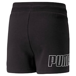 キッズ ガールズ PUMA POWER ハイウエスト ショーツ 120-160cm, PUMA Black