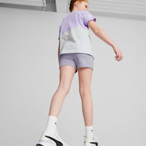 キッズ ガールズ PUMA POWER ハイウエスト ショーツ 120-160cm, Vivid Violet