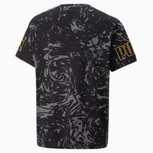 キッズ ボーイズ PUMA POWER サマー AOP 半袖 Tシャツ 120-160cm, PUMA Black