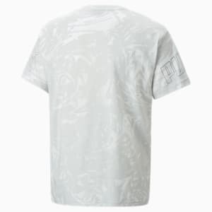 キッズ ボーイズ PUMA POWER サマー AOP 半袖 Tシャツ 120-160cm, PUMA White
