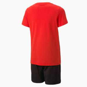 キッズ ボーイズ ロゴ ラボ 上下 2点セット Tシャツ & ショーツ 120-160cm, For All Time Red