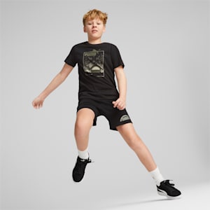 キッズ ボーイズ ESS+ ストリートアート サマー 半袖 Tシャツ 120-160cm, PUMA Black