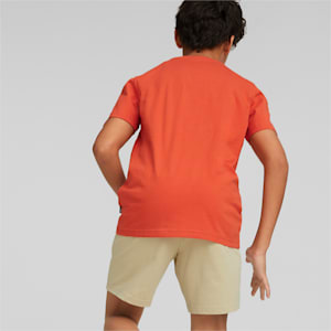 キッズ ボーイズ ESS+ ストリートアート サマー 半袖 Tシャツ 120-160cm, Chili Powder