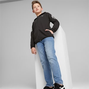 キッズ ボーイズ ACTIVE SPORTS フルジップ フーディー 120-160cm, PUMA Black, extralarge-JPN