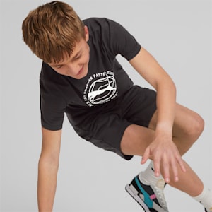 キッズ ボーイズ ACTIVE SPORTS グラフィック 半袖 Tシャツ 120-160cm, PUMA Black