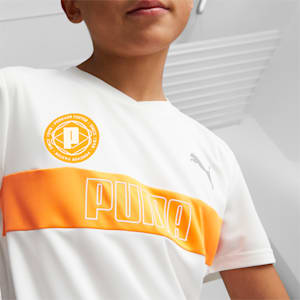 キッズ ボーイズ ACTIVE SPORTS ポリ グラフィック 半袖 Tシャツ 120-160cm, PUMA White, extralarge-JPN