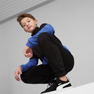 キッズ ボーイズ PUMA POWER スウェット ジャージ 上下セット 120-160cm, PUMA Black-royal blue