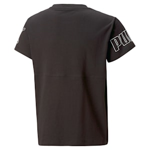 キッズ ガールズ PUMA POWER カラーブロック 半袖 Tシャツ 120-160cm, PUMA Black