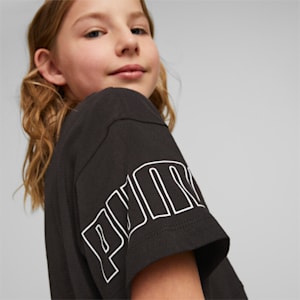 キッズ ガールズ PUMA POWER カラーブロック 半袖 Tシャツ 120-160cm, PUMA Black