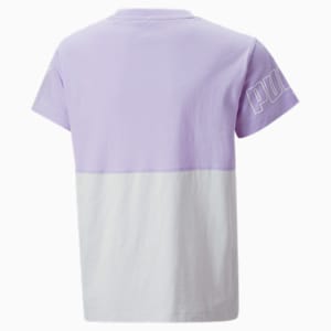 キッズ ガールズ PUMA POWER カラーブロック 半袖 Tシャツ 120-160cm, Vivid Violet