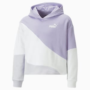 キッズ ガールズ PUMA POWER カラーブロック キャット フーディー 120-160cm, Vivid Violet