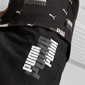 キッズ ボーイズ ESS+ ロゴ ラボ ウーブン ショーツ 120-160cm, PUMA Black