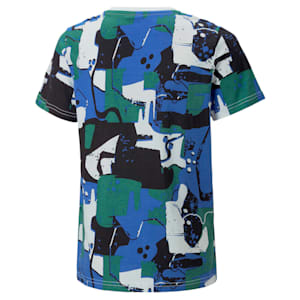 キッズ ボーイズ ESS+ ストリートアート AOP 半袖 Tシャツ 120-160cm, PUMA White, extralarge-JPN