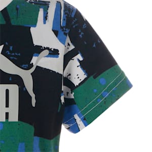 キッズ ボーイズ ESS+ ストリートアート AOP 半袖 Tシャツ 120-160cm, PUMA White, extralarge-JPN