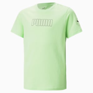 キッズ ボーイズ ACTIVE SPORTS グラフィック 半袖 Tシャツ 120-160cm, Spring Fern