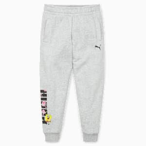 キッズ PUMA x スポンジ・ボブ スウェットパンツ 120-150cm, Light Gray Heather