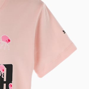 キッズ PUMA x スポンジ・ボブ ロゴ 半袖 Tシャツ 120-150cm, Rose Dust