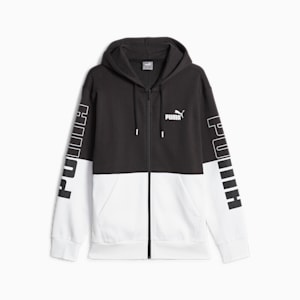 PUMA POWER Full-Zip Men's Hoodie, PUMA Black, extralarge-IND