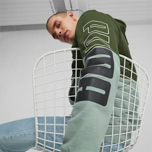 PUMA POWER Full-Zip Men's Hoodie, Myrtle, extralarge-IND