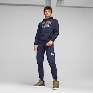 ESS+ Logo Lab Men's Hoodie, PUMA Navy, extralarge