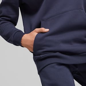 Sudadera con gorra ESS+ Logo Lab para hombre, PUMA Navy, extralarge