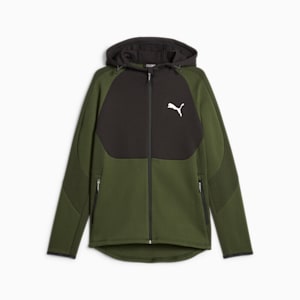 EVOSTRIPE Full-Zip Men's Hoodie Men, Myrtle, extralarge-GBR