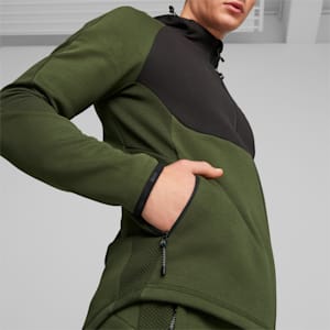 EVOSTRIPE Full-Zip Men's Hoodie Men, Myrtle, extralarge-GBR