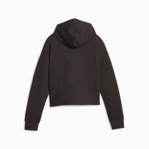 Sudadera con gorra corta para mujer ESS+, PUMA Black, extralarge