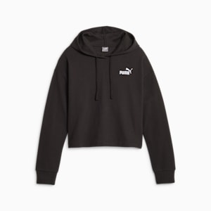 Sudadera con gorra corta para mujer ESS+, PUMA Black, extralarge
