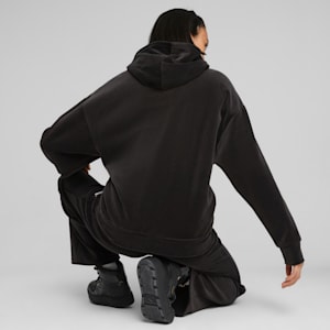 Essentials Elevated Women's Full Zip Hoodie, PUMA Black, extralarge-GBR