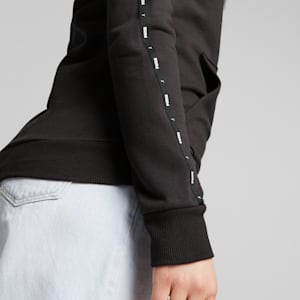 ESS TAPE Women's Full-Zip Hoodie, PUMA Black, extralarge-IND