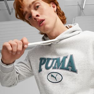 PUMA SQUAD Men's Hoodie, Light Gray Heather, extralarge-GBR