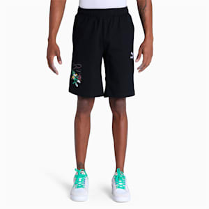 Super Printed Graphic Men's Shorts, PUMA Black, extralarge-IND