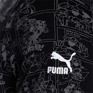 Super PUMA All Over Print Men's T-Shirt, PUMA Black