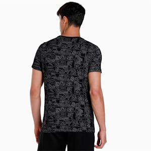 Super PUMA All Over Print Men's T-Shirt, PUMA Black
